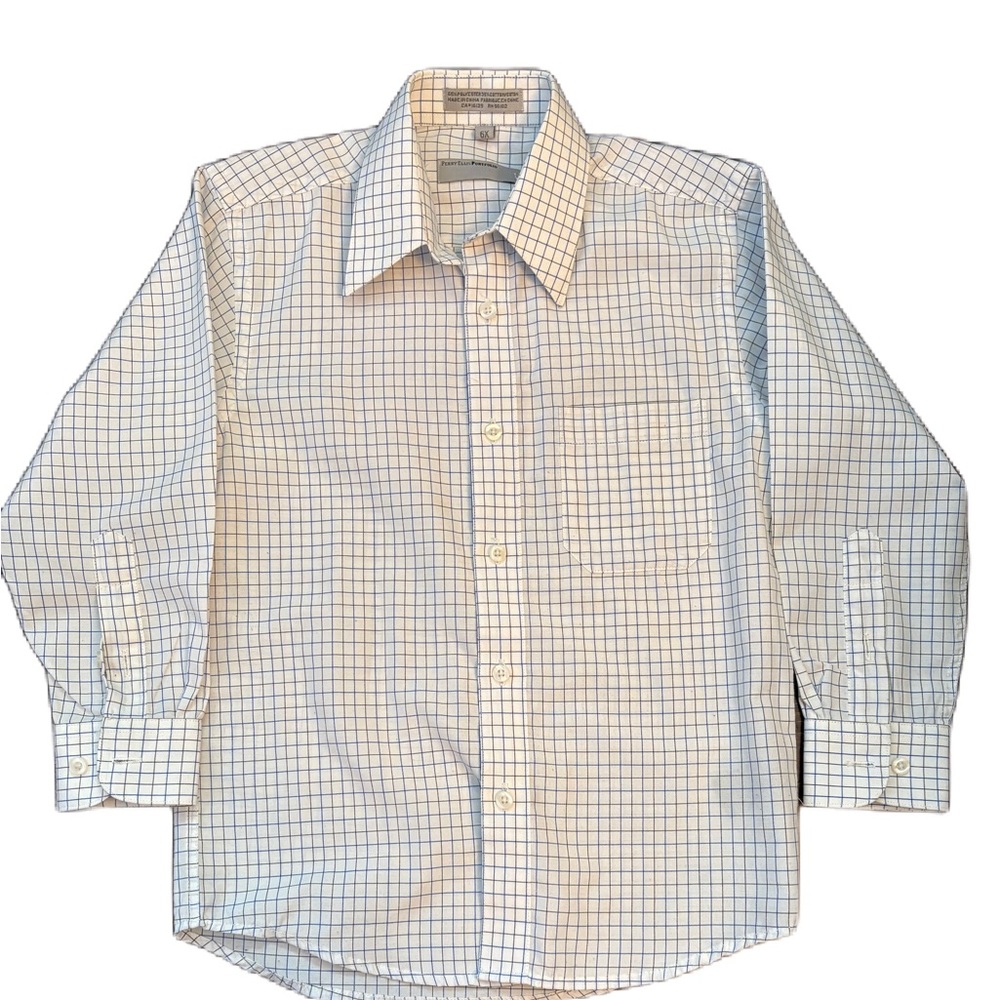 Perry Ellis Kids Checkered Button-Down Shirt - Size 6